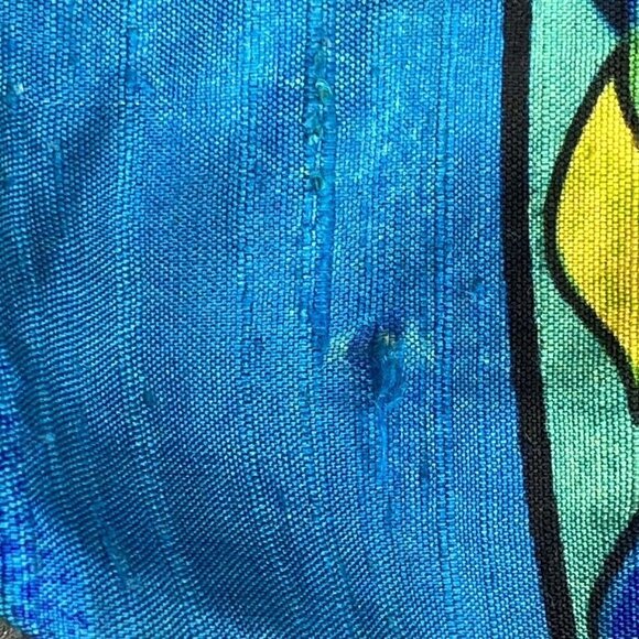 VTG Chico’s Jacket Womens 2 US L 12 Chinook Southwestern Aztec Beaded‎ Silk - Picture 9 of 16